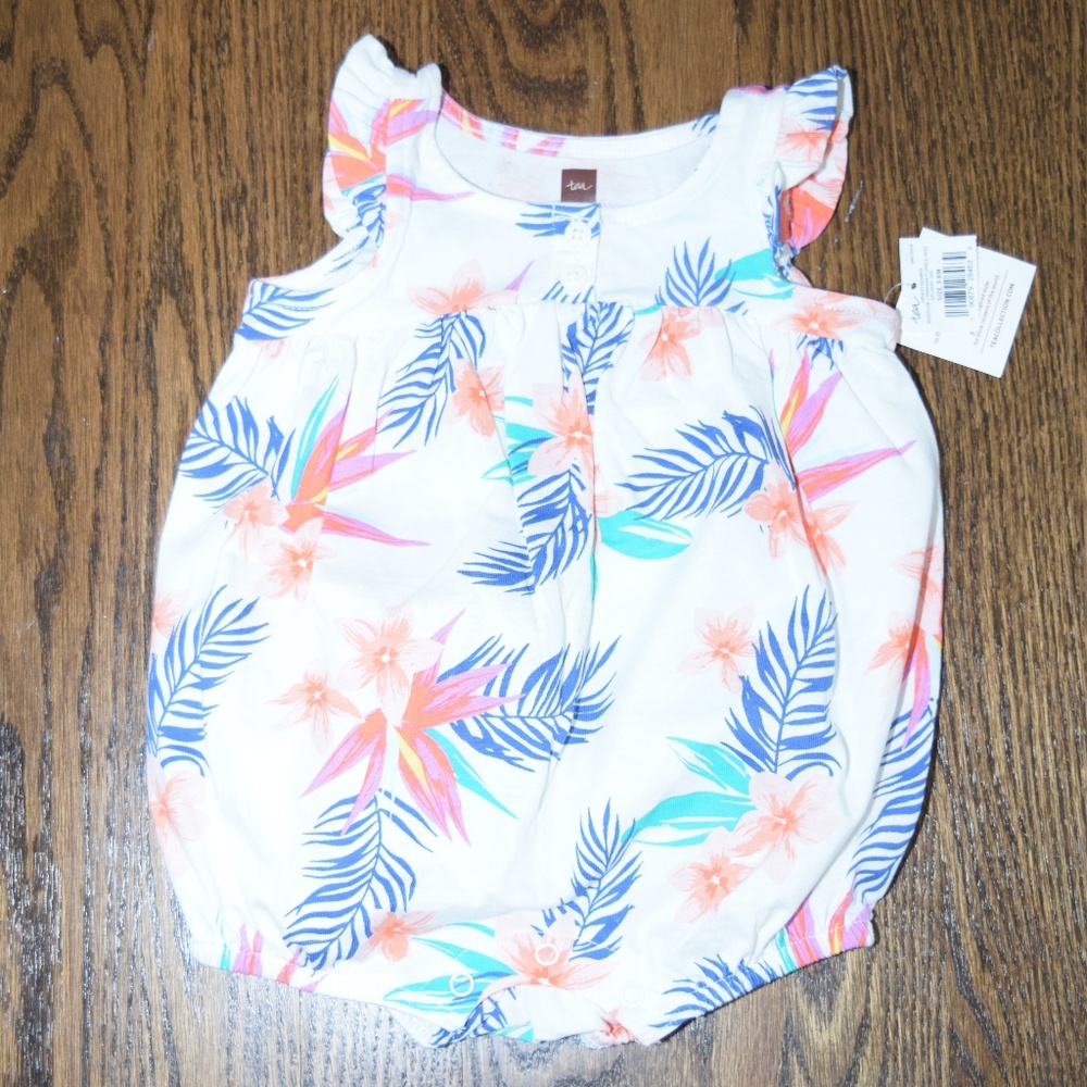NWT Tea Infant Bubble Onesie